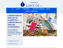 Tablet Screenshot of laboratorios-labocor.com